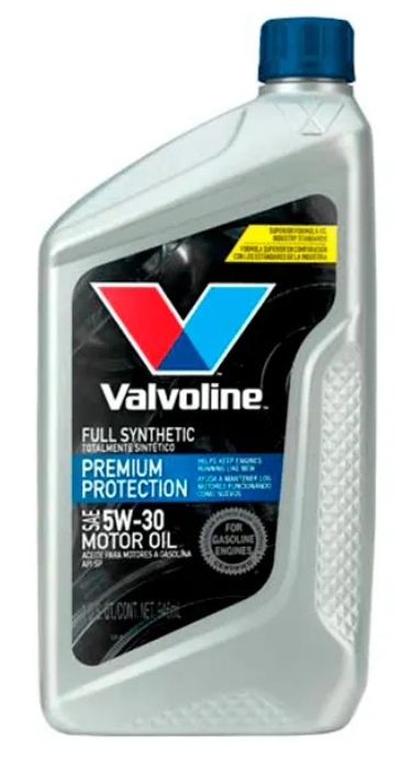 Envase de aceite VALVOLINE VALVOLINE FULL SINTETICO 5W30 PREMIUM PROTECTION - QT 946ML grado 5W30 - Lubricentro Piloto